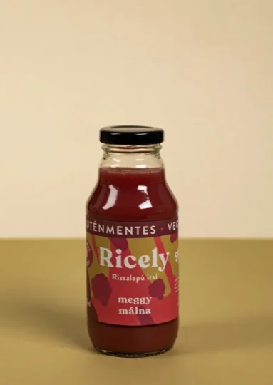 Ricely meggy-málna rizsalapú gyümölcsös ital